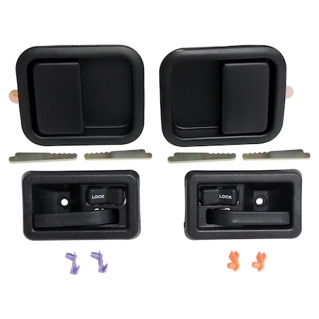 Crown Automotive Full Interior And Exterior Door Handle Kit For 82-06 Jeep Cj-7, Cj-8, Yj, Tj 55076222MK
